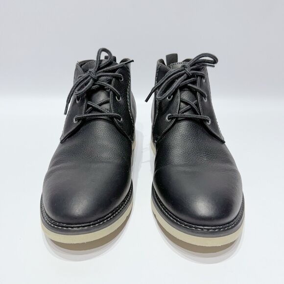 Flag LTD. Bryson Black Leather Comfort Chukka Boot Made in Brazil Men’s Size 10M - Picture 5 of 16